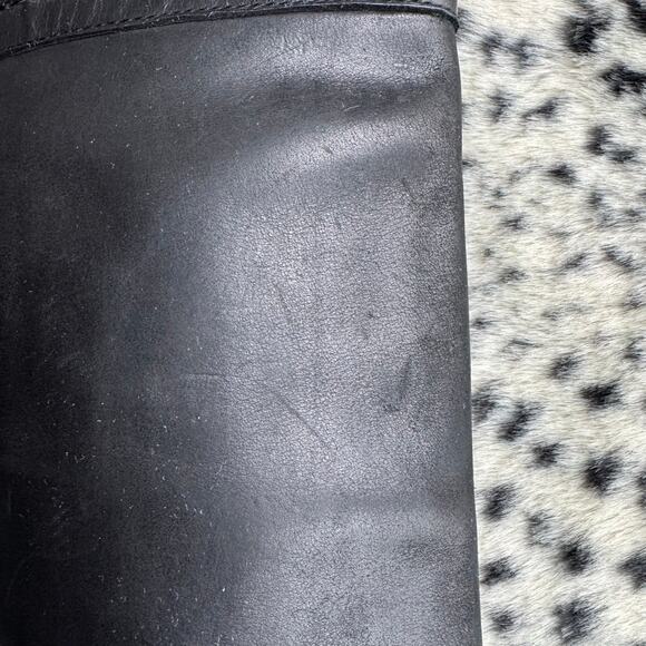 Frye Boots Melissa Trapunto Black Riding Equestrian Leather Pull On Size 7.5 B - Picture 11 of 13